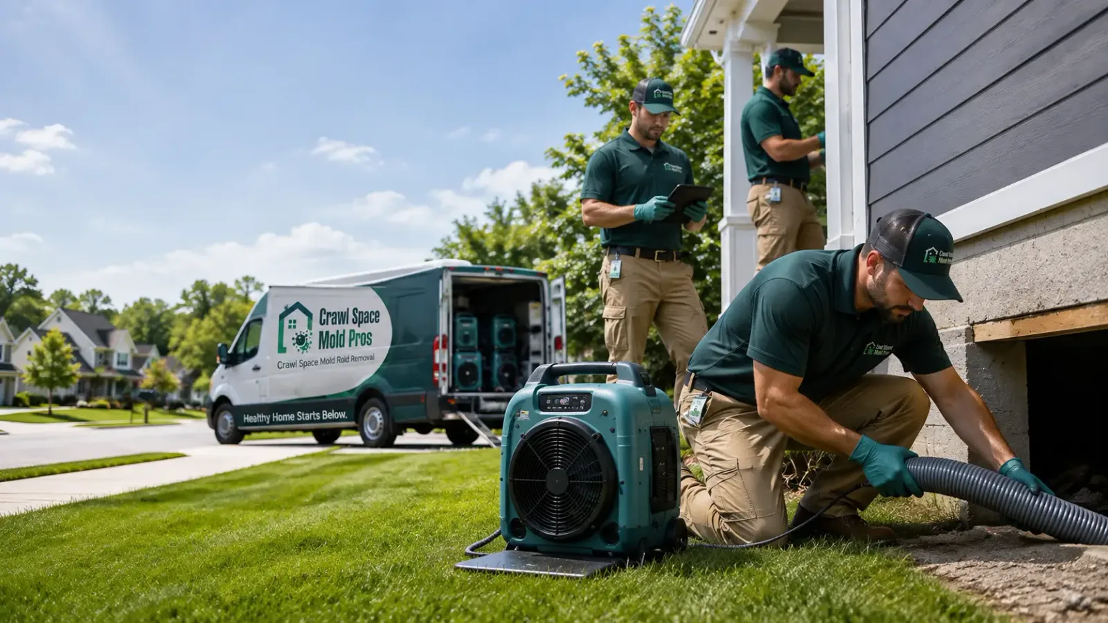 Crawl Space Mold Removal in Woodhull, IL
